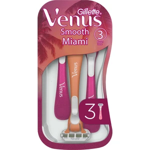 Gillette Venus Smooth Miami Kadın Tıraş Bıçakları, 3'lü Kadın Kullan At Tıraş Bıçakları
