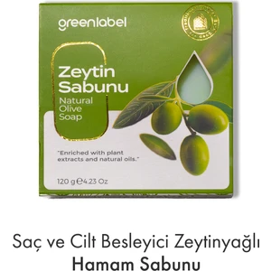 Green Label Greenlabel Zeytinyağı Sabunu Natural Saç Ve Cilt Besleyici 120gr.
