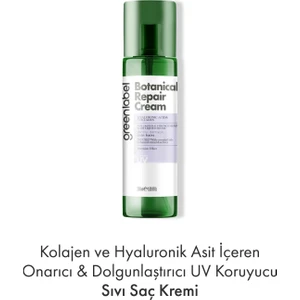Green Label Hyaluronik Asit & Kolajen Kuru Ve Cansız Saçlara Özel Sıvı Saç Bakım Kremi