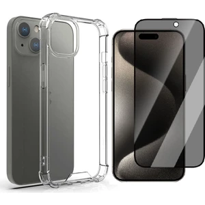 Apple iPhone 13 Kılıf Zore Nitro Anti Shock Silikon Kılıf + Hayalet Ekran Koruyucu