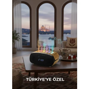 Bluetooth Hoparlörlü Aromaterapi Hava Nemlendirici – 7 Renk Işıklı, Çoklu Sis Çıkışlı, Kumandalı