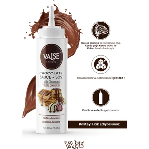 Gerçek Sütlü Çikolatalı Sos (Glutensiz) 330 Gr Waffle & Pankek & Meyve & Kek & Tatlı & Dondurma