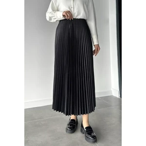 Bel Lastikli Pileli Tesettür Etek P-00019076