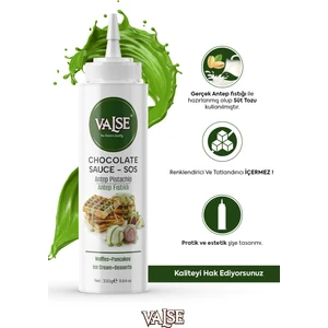 Gerçek Antep Fıstıklı Sos (Glutensiz) 330 Gr Waffle & Pankek & Meyve & Kek & Tatlı & Dondurma