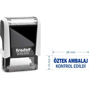 4910 Kişiye Özel İsim, Makam Ve Ünvan Kaşesi Baskı Rengi Mavi