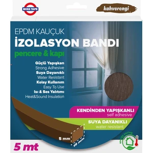 Boss Tape Kapı Pencere Izolasyon Bandı 15MMX5M Kahve