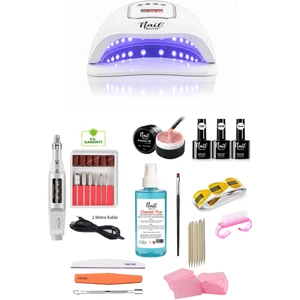 Nail Master 150W UV Lambalı Protez Tırnak Seti – Profesyonel Manikür ve Nail Art Uygulamaları İçin Komple Kit