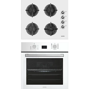 Digital Plus 15 Programlı 2\'li Beyaz ankastre Set (Ocak-Fırın)