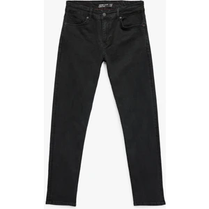 Pamuklu Cepli Normal Bel Slim Fit Jean Pantolon - Brad Jean