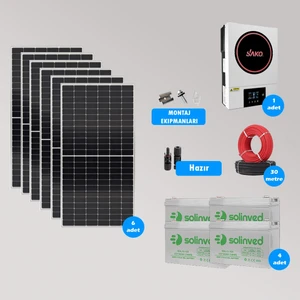 Cks Enerjı 6.2 Kw Hazır Solar Bağ Evi Paketi Kolay Kurulum - Orta Paket