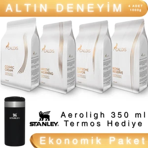 Vangard™ 4'lü Set 1000 gr Espresso Çekirdek Kahve + Stanley Aerolight Termos Hediye