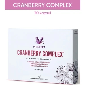 Cranberry Complex 30 Kapsül - Turna Yemişi Ekstresi, D-Mannoz, Probiyotik