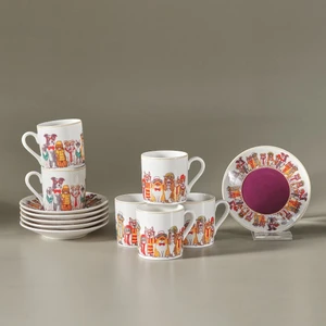Latli 6 Kişilik Kahve Fincan Takımı 80 ml