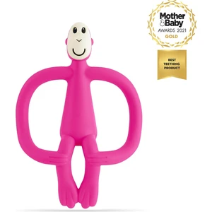 Matchstick Monkey Silikon Diş Kaşıyıcı / Monkey (Fuşya)