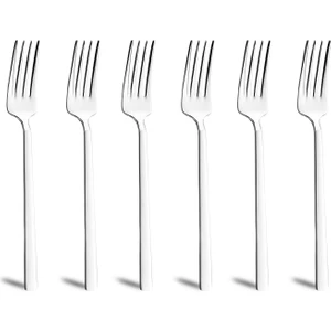 1800 6'lı Çelik Tatlı Çatalı Takımı