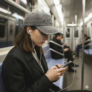 Newyork Nakışlı Vintage Eskitme Pamuklu Şapka