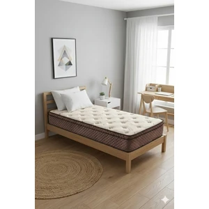 Organic Cotton  90x190 cm Full Yaylı Yatak Lüx Pedli  Yaylı Yatak