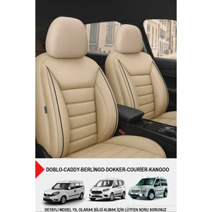 Gm Design Jet Deri Üniversal Ticari Oto Koltuk Kılıfı(Doblo-Caddy-Berlingo-Dokker-Courier-Kangoo)