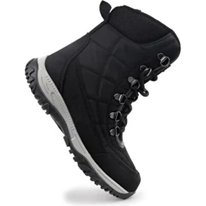 Ahmet Çağlar Cool Felix Unisex Çocuk Outdoor Fermuarlı Kar Botu Siyah