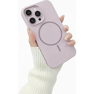 Iphone 14 Pro Ile Uyumlu Magsafe ile Uyumlu Kablosuz Şarj Özellikli Kadife Iç Yüzey Silikon Kılıf