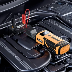 Taşınabilir Akllı Akü Takviye Cihazı Powerbank (8000MAH) Hava Pompası Reflektör