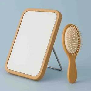 Retro Vintage Tarak ve Makyaj Aynası Set