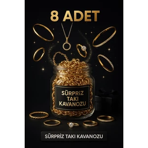 X-lady Accessories 8 Li Takı Kavanozu Sürpriz Kavanoz ( Kolye,küpe,bileklik Vb.) Takı Setleri | 8 Adet takı  - 3818