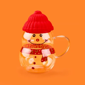 Kitchen Kardan Adam Cam Kupa - Renkli - 400 ml