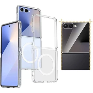 Samsung Galaxy Z Flip 7 Kılıf Kamera Korumalı M-Safe Sert Pc Zore Porto Kapak + Nano Ekran Koruyucu