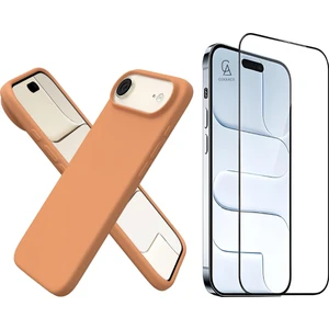 Apple iPhone 17 Air Uyumlu Içi Kadife Lansman Kılıf ve 5d Tam Kaplayan Cam Ekran Koruyucu