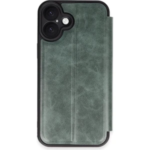 Royal Case iPhone 16 Plus Kapaklı Kılıf Içi Süet Kaplı ve Kartlıklı Pu Deri Kapak Ryc/flip Cover