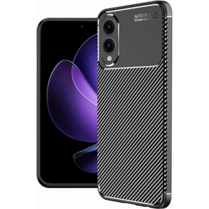 Royal Case Samsung Galaxy S25 Edge Kılıf Esnek Karbon Desenli Şık Premium Silikon Kapak Ryc/a.f.karbon