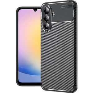 Royal Case Samsung Galaxy S25 Fe Kılıf Esnek Karbon Desenli Şık Premium Silikon Kapak Ryc/a.f.karbon