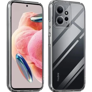 Techno Guru Redmi Note 12 4g Kılıf Esnek Şeffaf Clearflex Premium Silikon Kılıf