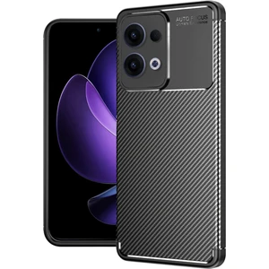 Royal Case Oppo Reno 13 Pro Kılıf Esnek Karbon Desenli Şık Premium Silikon Kapak Ryc/a.f.karbon