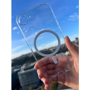 Pirok Store iPhone 16E Magsafe Uyumlu Sararmaz Sert Mika Kristal Netliğinde Ultra Ince Hafif Pc Kılıf