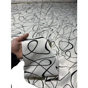 Bursa Kumaştan EN150 Çift En Mevsimlik Siyah Renk Elbiselik Saten Kumaş