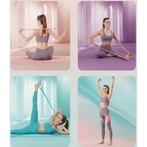 Eşya Dünyası Tpe Premium Kaymaz Fitness Lastiği – Elastik Direnç Bandı | Sırt, Bel, Kol Egzersiz Bandı | Kaymaz Tutma Saplı Spor Bant