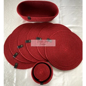 Double Knot Design 14 Prç Set Supla Amerikan Servis Seti Tress Hediyelik