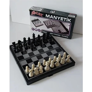 Manyetik Satranç-Tavla-Dama