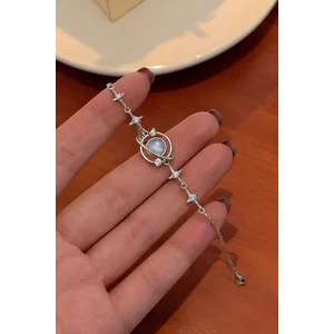 Trend Collection Galaksi Mavi Taşlı Yıldız Detaylı Pinterest Kadın Bileklik