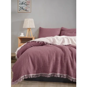 4 Kat Müslin Yatak Örtüsü, Koltuk Örtüsü, Battaniye, Tv Battaniyesi,3 Farklı Boy