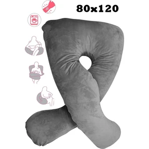 Hamile Yastığı Gri (80X120)