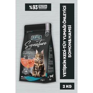 Signature Somonlu Yetişkin Kedi Tüy Yumağı Önleyici  2 kg