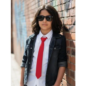 Algitsin Ola  Çocuk Kravat Kırmızı 1-12 Yaş