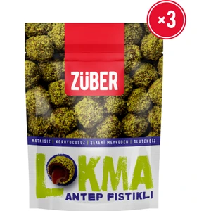 Antep Fıstıgı Kapli Kakaolu Fındık Ezmeli Meyve Topu 96 gr x3 Adet