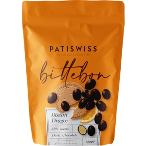 Bittebon Portakal Aromalı Bitter Çikolatalı Bisküvi Draje 120G