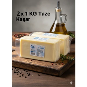 Niyazibey Çiftliği  Taze Kaşar Peynir 2 kg  Yöresel  Çiftliğimizin Kendi Sütünden Geleneksel Gerçek Katkısız