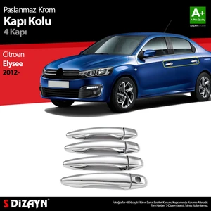 Citroen C-Elysee Krom Kapı Kolu 4 Kapı 2013-2017