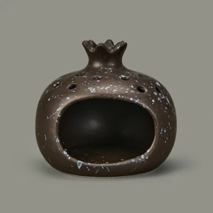 Deco Melograno Buhurdanlık - Siyah - 10 cm